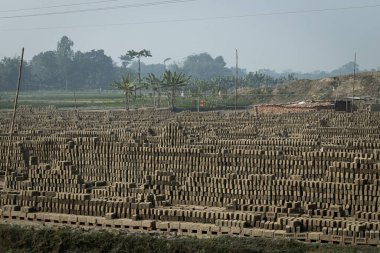 Bangladeş 'te tuğla üretimi, tuğla üretimi.