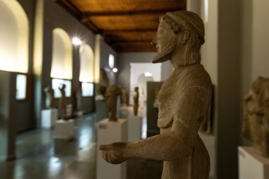 Lefkoşe Kıbrıs Müzesi 'nde mermer heykeller koleksiyonu