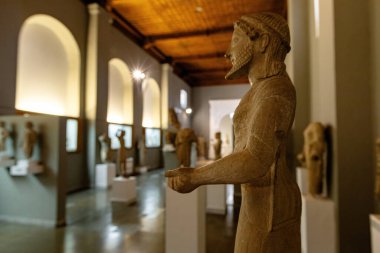 Lefkoşe Kıbrıs Müzesi 'nde mermer heykeller koleksiyonu