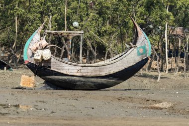 Traditional Bangladeshi boats Inani Cox's Bazar Bangladesh clipart