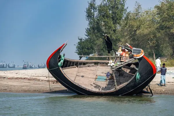 stock image Traditional Bangladeshi boats Inani Cox's Bazar Bangladesh