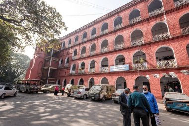 Chittagong merkez tren istasyonu ve demiryolu müzesi Bagladesh 'teki sömürge mimarisi