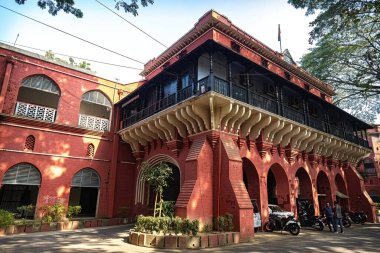 Chittagong merkez tren istasyonu ve demiryolu müzesi Bagladesh 'teki sömürge mimarisi