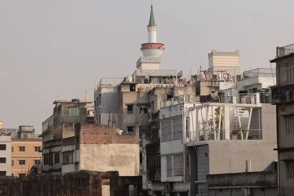 stock image Dhaka skyline, old houses in the center of Dhaka Bangladesh