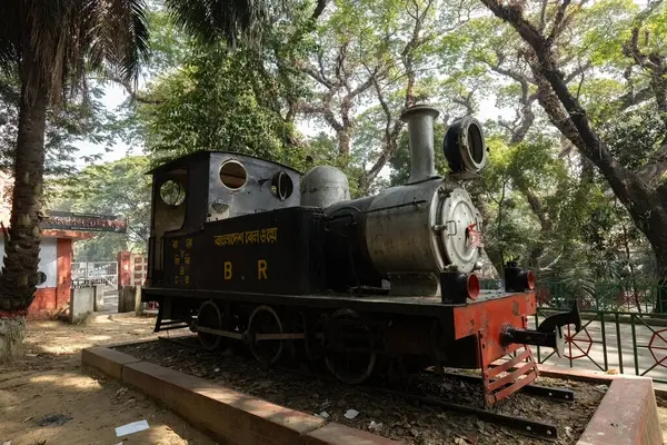 stock image Historical train outside the Chittagong railway museum Bangladesh