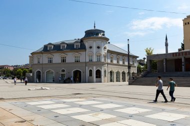 Skanderbeg Square is a central square in Pristina, the capital of Kosovo clipart