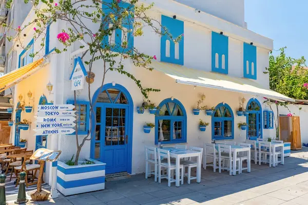 Stock image Greek style cafe in the old town of Demre Antalia Turkey