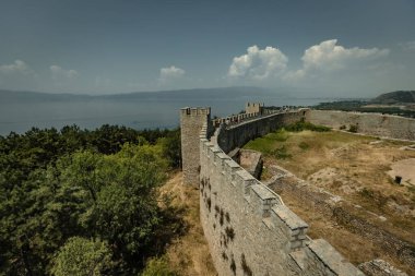 Samoil's Fortress in Ohrid North Macedonia clipart