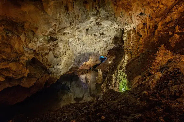 stock image Vrelo cave inside view in Matka Canyon near Skopje town North Macedonia