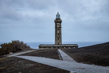 Faro de Punta de Capelinhos, Fayal Adası, Azores, Portekiz