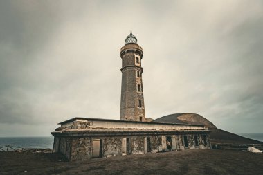 Faro de Punta de Capelinhos, Isla de Fayal, Azores, Portugal clipart