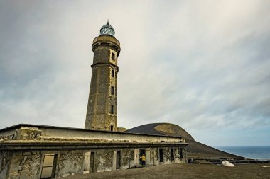 Faro de Punta de Capelinhos, Isla de Fayal, Azores, Portugal clipart