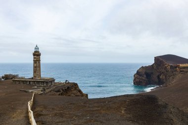 Faro de Punta de Capelinhos, Fayal Adası, Azores, Portekiz