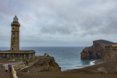 Faro de Punta de Capelinhos, Fayal Adası, Azores, Portekiz