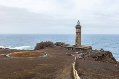 Faro de Punta de Capelinhos, Isla de Fayal, Azores, Portugal clipart