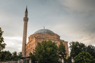 Mustafa Paşa Camii Üsküp 'ün eski Kuzey Makedonya çekicisinde