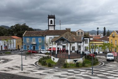 Sao Miguel adasındaki Ribeira Grande şehri Azores Portekiz