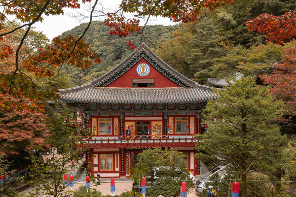 Details of Guinsa Monastery and Temple in Danyang County, South Korea