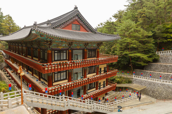 Details of Guinsa Monastery and Temple in Danyang County, South Korea