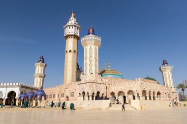 Touba Senegal 'deki Touba Camii' nin mimari detayları