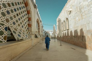 Touba Senegal 'deki kutsal caminin mimari detayları.