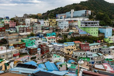 Busan Güney Kore 'deki Gamcheon Kültür Köyü