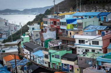 Busan Güney Kore 'deki Gamcheon Kültür Köyü