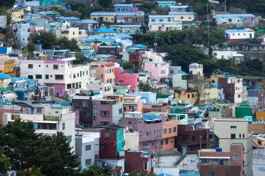 Busan Güney Kore 'deki Gamcheon Kültür Köyü