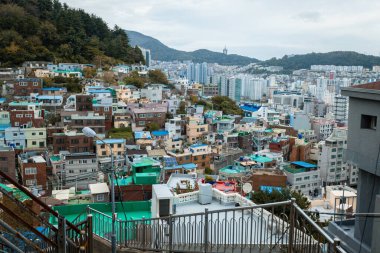 Busan Güney Kore 'deki Gamcheon Kültür Köyü