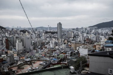 Busan Güney Kore 'deki Gamcheon Kültür Köyü