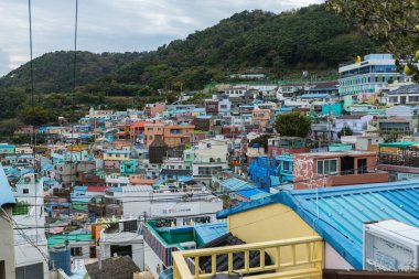 Busan Güney Kore 'deki Gamcheon Kültür Köyü