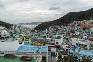 Busan Güney Kore 'deki Gamcheon Kültür Köyü