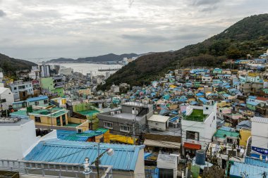 Busan Güney Kore 'deki Gamcheon Kültür Köyü