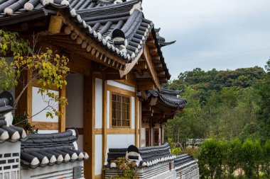 Seul dışındaki geleneksel Kore köyü Eunpyeong Hanok Köyü 'nde.