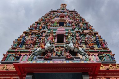  Kuala Lumpur Çin Mahallesi Malezya 'daki Sri Maha Denizcilik Tapınağı