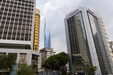 Kuala Lumpur şehir merkezi binaları Merdeka 118 bina manzaralı Malezya