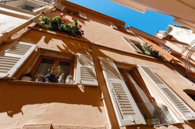 Monako Krallığı 'nın Monako Köyü' ndeki tarihi bir ev.