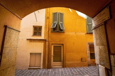 Monako Krallığı 'nın Monako Köyü' ndeki tarihi bir ev.