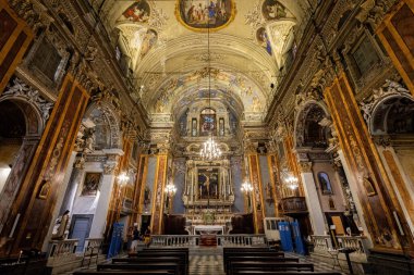 Eski Fransa 'daki Katedralin Sainte-Reparate manzarası