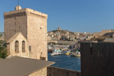Saint-Jean Kalesi 'nin detayları, Marsilya' daki takviye, 1660 'da Louis tarafından Eski Liman' ın girişinde inşa edildi..