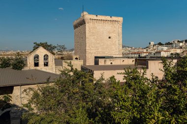 Saint-Jean Kalesi 'nin detayları, Marsilya' daki takviye, 1660 'da Louis tarafından Eski Liman' ın girişinde inşa edildi..