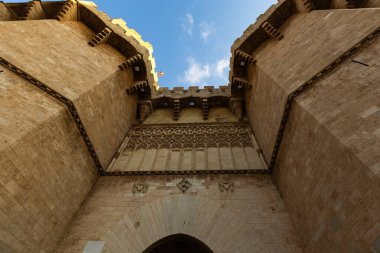 Serranos Kuleleri Valencia İspanya 'nın tarihi simgesi.