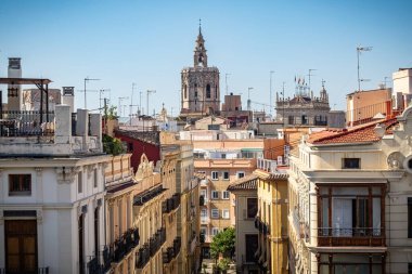 Serranos kulelerinden Valencia 'nın hava manzarası. Valencia, İspanya' yı görmeliyim.