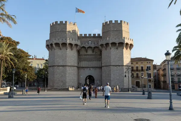 Serranos Kuleleri Valencia İspanya 'nın tarihi simgesi.
