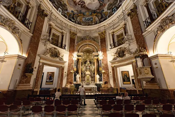 İspanya 'daki Valencia Katedrali' nin iç manzarası