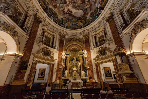 İspanya 'daki Valencia Katedrali' nin iç manzarası