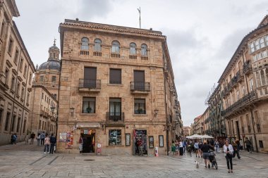 SALAMANCA, İspanya - 3 Temmuz 2024: Anaya Sarayı 1760 yılında İspanya 'nın Salamanca kentinde inşa edildi
