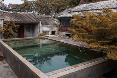 BANGKOK, THAILAND - 20 Mart 2025: Bangkok Tayland 'ın tarihi bölgesinde Heng Tai Evi