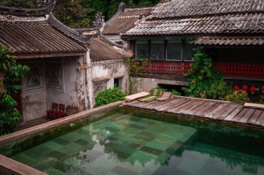 BANGKOK, THAILAND - 20 Mart 2025: Bangkok Tayland 'ın tarihi bölgesinde Heng Tai Evi