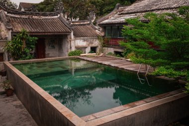 BANGKOK, THAILAND - 20 Mart 2025: Bangkok Tayland 'ın tarihi bölgesinde Heng Tai Evi